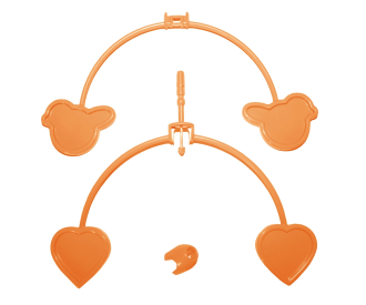 Mobile Oiseaux Orange 472