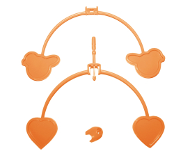 Mobile Oiseaux Orange 472