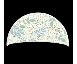 TABLETTE DEMI ROND BLANC CREME +IML TABLETTE DEMI ROND BLANC CREME +IML