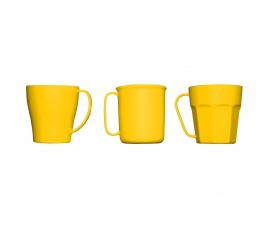 MUG ASSORTIS X 3 JAUNE 1235 GRAPPE