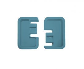 2 ETAGERES FRONTON VERT 2215 2 ETAGERES FRONTON VERT 2215