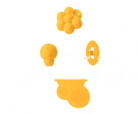 COCC+BRIDE+PORTE+FLEUR JAUNE 1235 COCC+BRIDE+PORTE+FLEUR JAUNE 1235