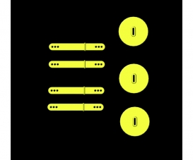 4 BATONS+3 BOUCHONS VERT 381