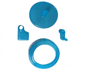 ROUE + FIXATION BLEU TRANSLU 3125 ROUE + FIXATION BLEU TRANSLU 3125