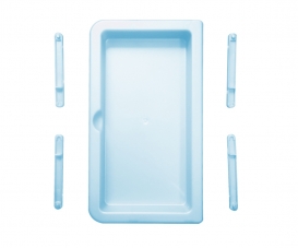 TABLETTE  VANITY + BIELLES BLEU 290 TABLETTE  VANITY + BIELLES BLEU 290