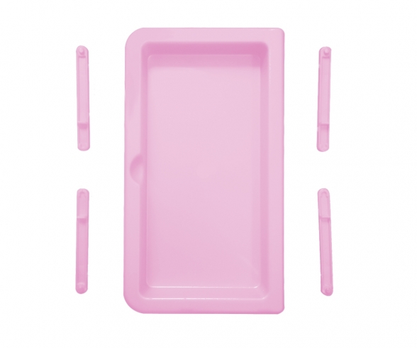 Tablette Vanity + Bielles Rose 515