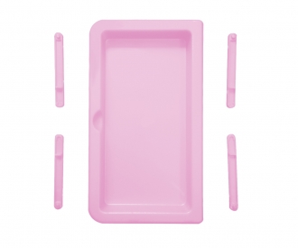 Tablette Vanity + Bielles Rose 515