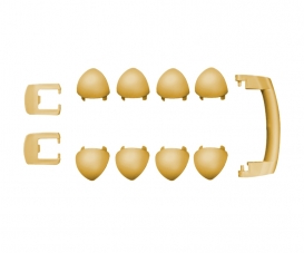 Poignee+Verrou+Coins Or Jaune Poignee+Verrou+Coins Or Jaune