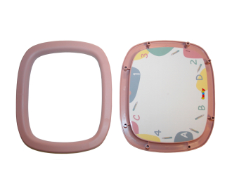 Tableau+Cadre Recyclé Rose 5025 + IML