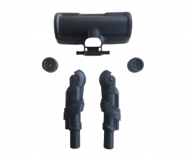 TETE ASPI+COUDE+ROULETTES NOIR TETE ASPI+COUDE+ROULETTES NOIR