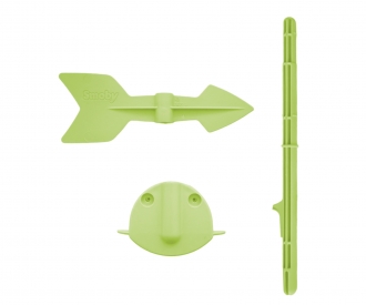 Mat 3 Picots+Fleche+Support Vert 7492