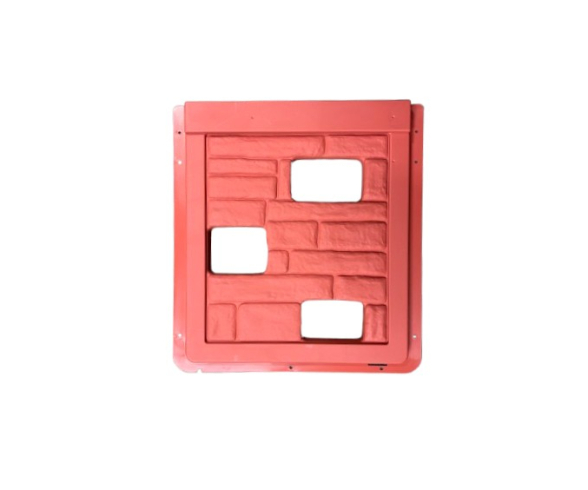 Muret Pierre Recyclé Rouge 7598