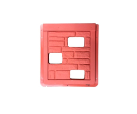 Muret Pierre Recyclé Rouge 7598