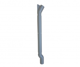 TUYAU EAU COUPE GRIS 2336