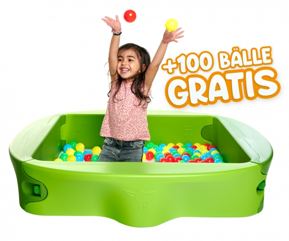 BIG-Sandy Sandkasten, incl. Abdeckung & 100 Bälle GRATIS! limitierte Sonderversion BIG-Sandy Sandkasten, incl. Abdeckung & 100 Bälle GRATIS! limitierte Sonderversion