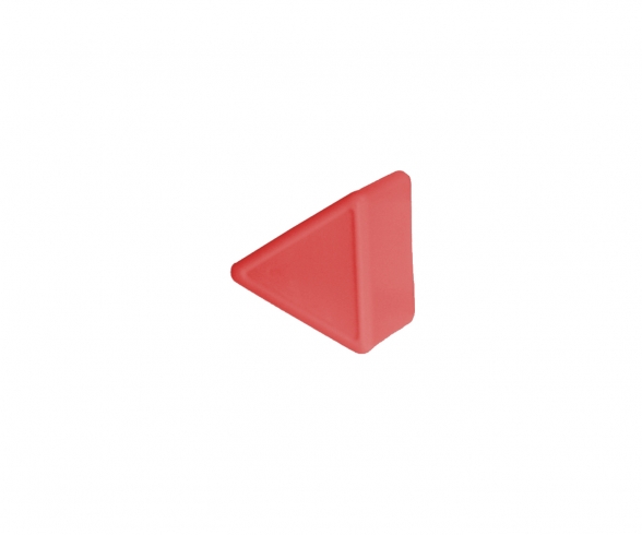 FORME TRIANGLE ROUGE 7597