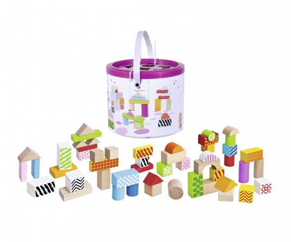Simba Eichhorn Color Holzbausteine Trommel 100 Teile Beste Kinderspiel Spielzeug 
