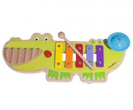 for Ages 2 Childrens Xylophone Comes with drumstick and with 6 Colourful Wooden Notes Eichhorn 100005075 Multicolour Toy Kids 