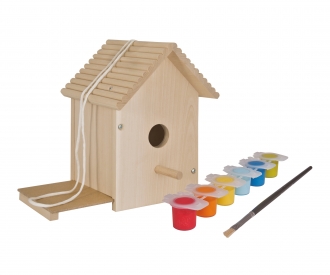 Simba Eichhorn 100004581 Outdoor Vogelhaus Spielzeug zum selber Bemalen 