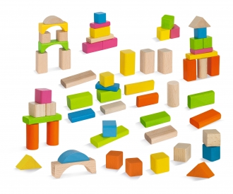 EH Nature and Coloured Wooden Blocks