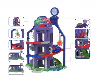 PJ Masks Team Headquarter incl. 1 Die-Cast vehicle Cat-Car