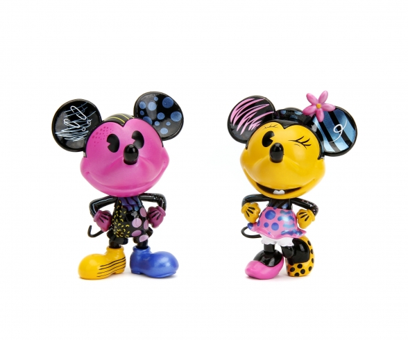Mickey&Minnie Designer 4"Fig. Twin Pack