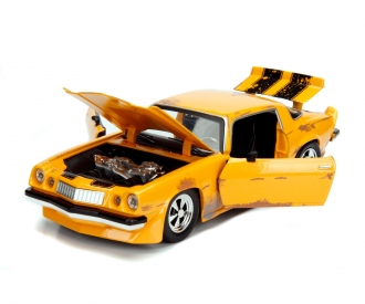 Jada Toys 253115001 Transformers Bumblebee 1977 Chevy Camaro 1:24 Modellauto