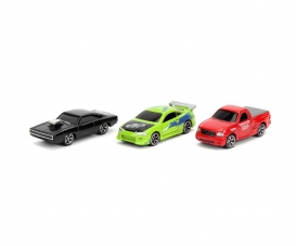 Jada Toys 253201001 Fast & Furious 3-Pack Nano Modellautos Sammelautos Die-Cast 