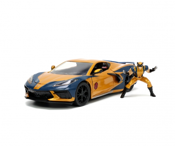 Marvel X-Men Wolverin Chevy Corvette 1:24