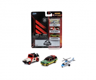 Jurassic Park 3-Pack A Nano Cars