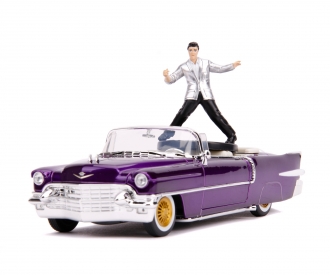 Hollywood Rides 1956 Cadillac Eldorado 9" Diecast 1:24 Jada Toy Purple 
