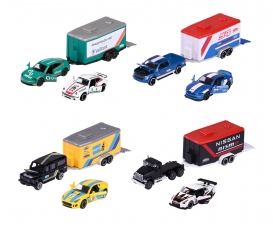 Spielzeugautoset mit Anhänger