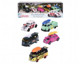 Die-Cast  Majorette 212054050 Gran Turismo Vison Assortiment 6 différents modèles  7,5 cm 1 Unité véhicule miniature avec cartes à collectionner 
