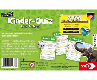 Noris 606011629 Educational Games Neu Kinderquiz Tiere & Natur 
