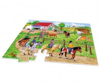 Big-Sized Jigsaw Puzzle Pony Ferme