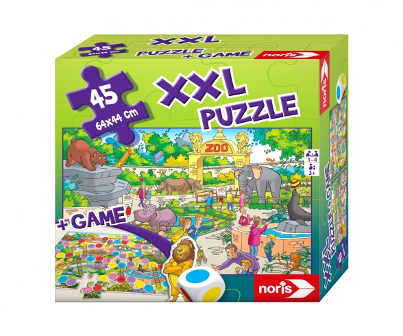 XXL Puzzle Zoo 2 in 1 mit Spiel