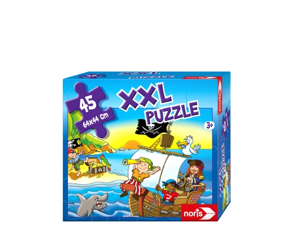 Noris XXL Bodenpuzzle Piraten mit 45 großen Teilen 