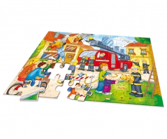 big-sized jigsaw puzzle fire station 45