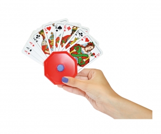 Spielkartenhalter aus Kunststoff