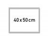 Aluminium frame 40 x 50 cm – mat silver