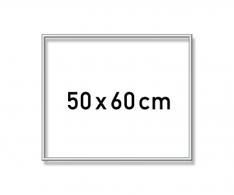 Aluminium frame 50 x 60 cm – mat silver