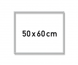 Aluminium frame 50 x 60 cm – mat silver