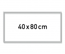 Aluminium frame 40 x 80 cm – mat silver Aluminium frame 40 x 80 cm – mat silver