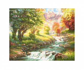 By the Trout Brook - painting by numbers
