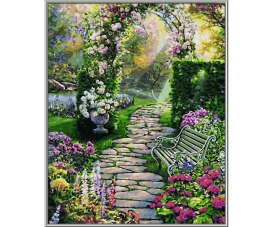 My beautiful garden - painting by numbers