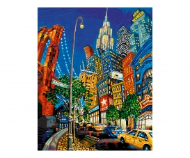 The Big Apple - based on Miguel Freitas - painting by numbers
