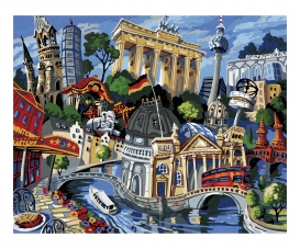 A visit to Berlin - painting by numbers