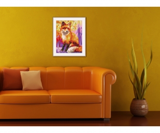 Renard - Art Polygone - peinture par numéros