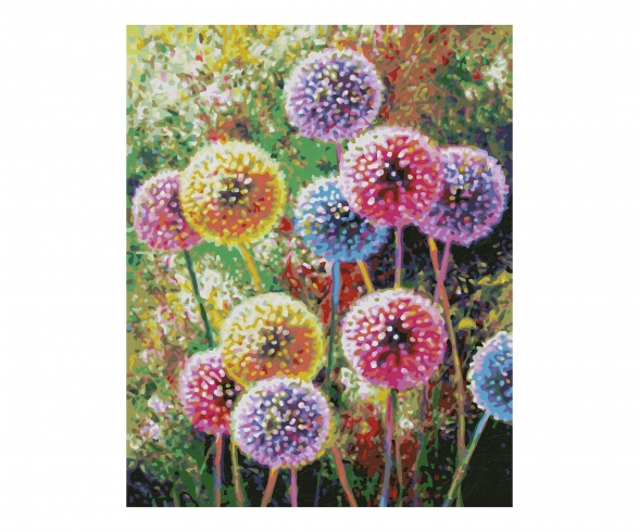 Flower fireworks - painting by numbers Flower fireworks - painting by numbers