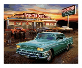 American Diner - peinture par numéros